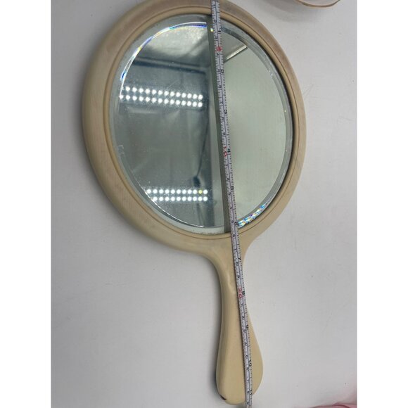 Vintage Ivory Plastic Handheld Mirror Handle - Picture 8 of 8